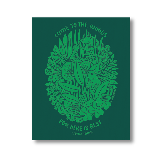 Come To The Woods Art Print