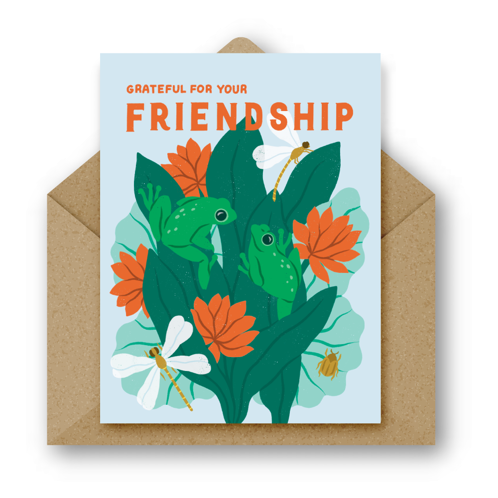 Frog Friendship Greeting Card