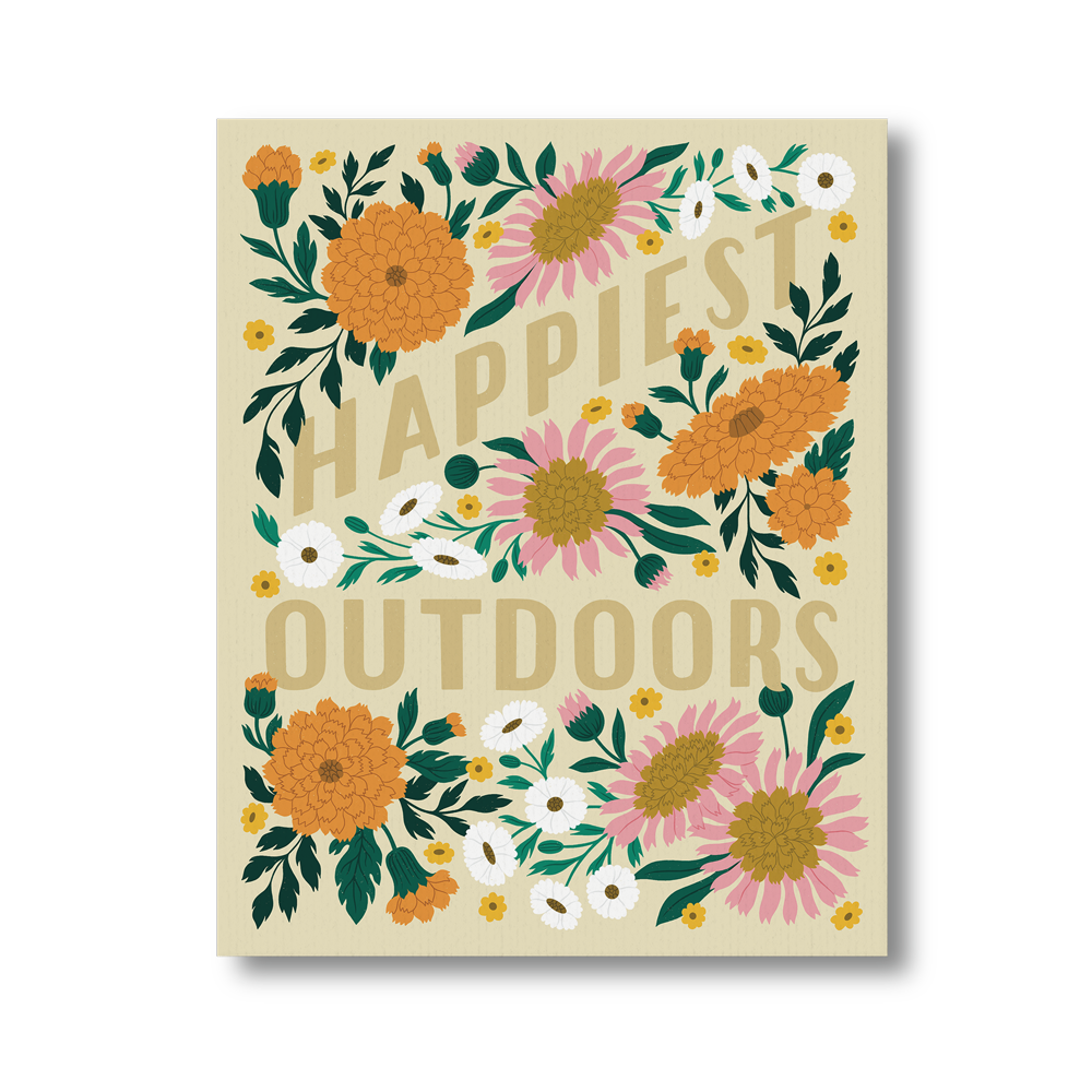 Happiest Outdoors Art Print