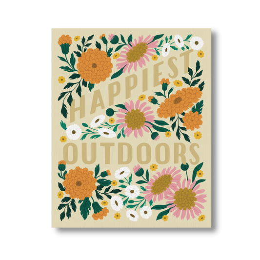 Happiest Outdoors Art Print