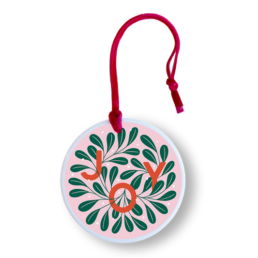 Ceramic Holiday Joy Ornament