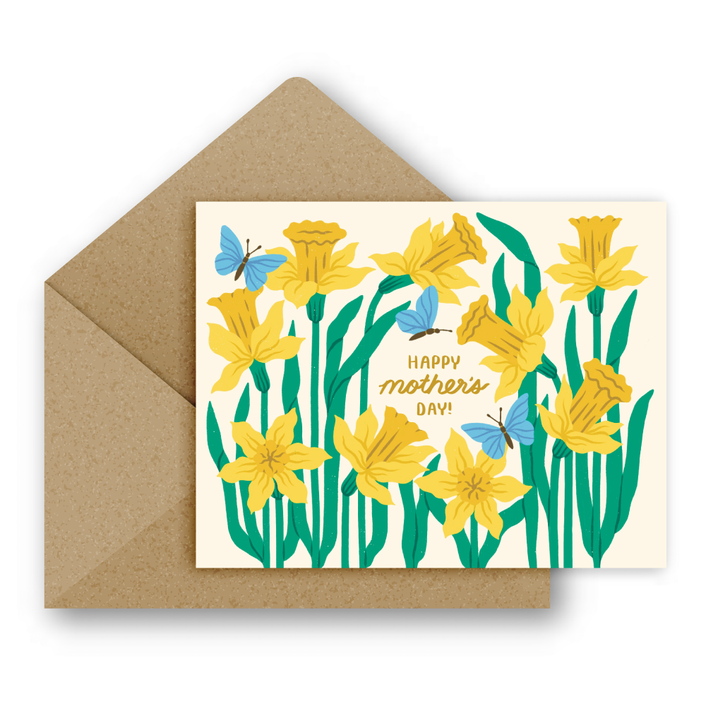 Mother's Day Daffodils Greeting Card