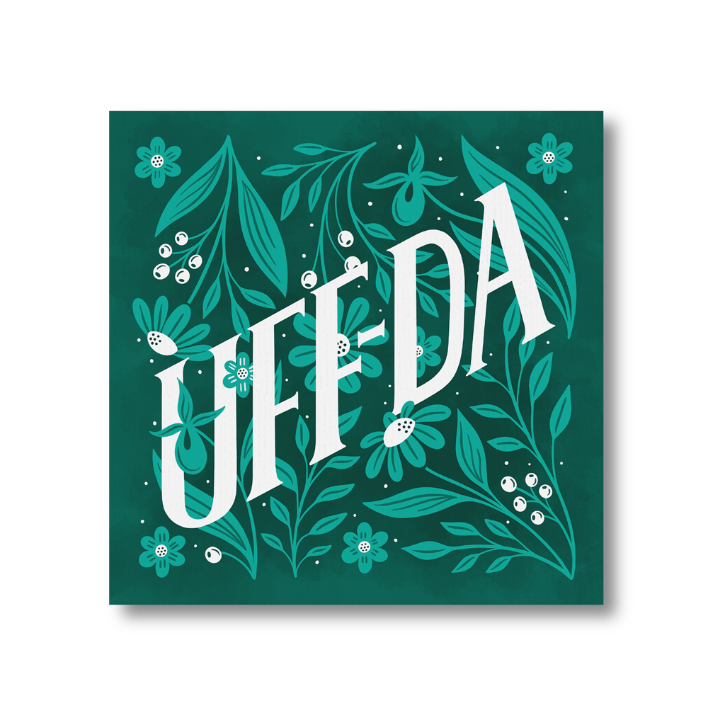 Green Minnesota Uff-Da Art Print