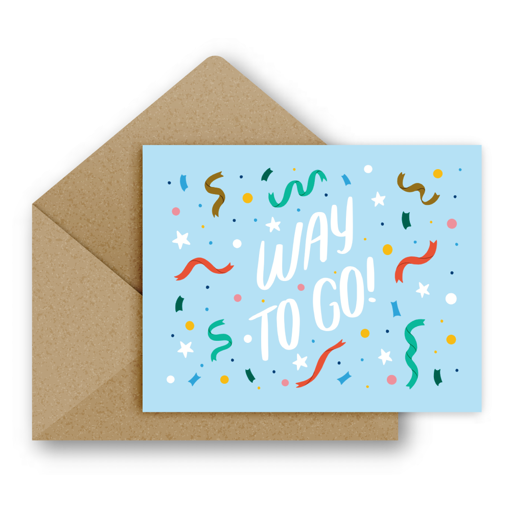 Way To Go Greeting Card