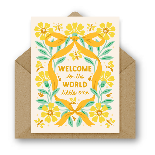 Welcome To The World Baby Greeting Card