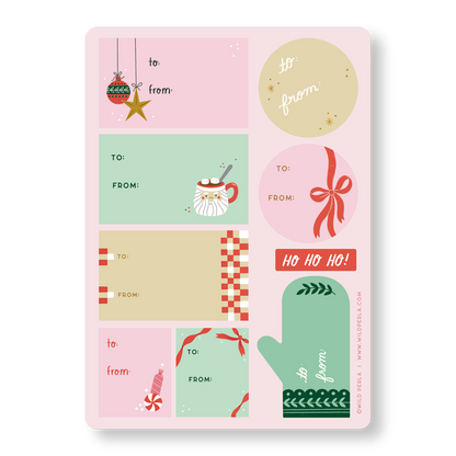 Peel And Stick Christmas Gift Labels