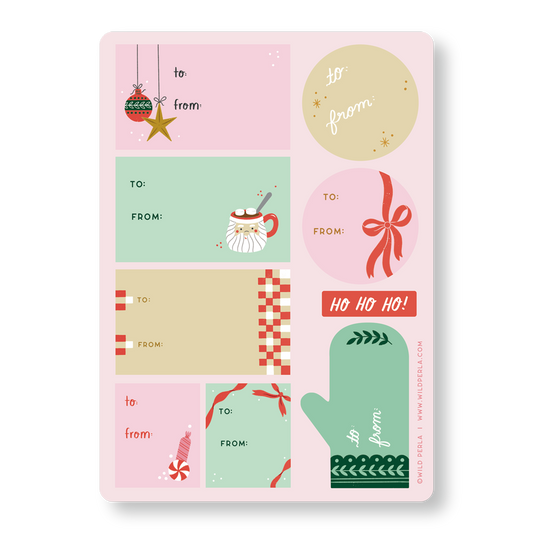 Peel And Stick Christmas Gift Labels