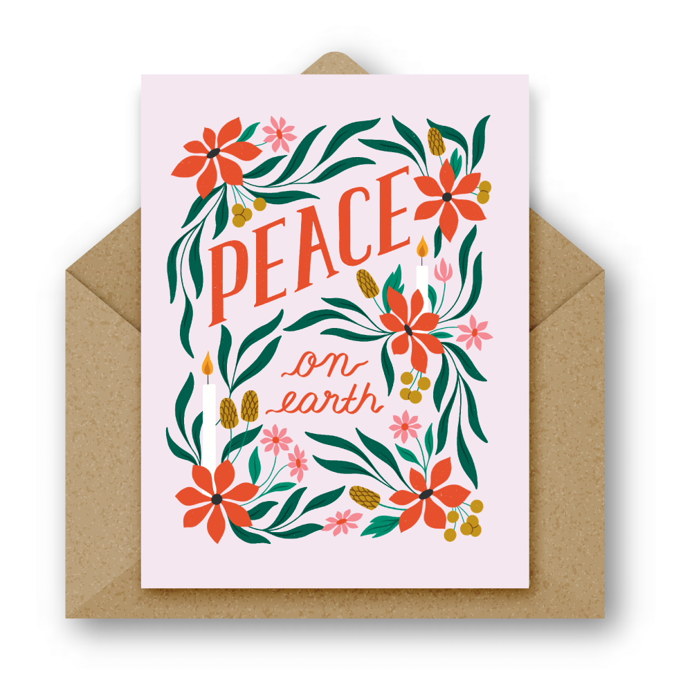 Peace On Earth Holiday Greeting Card